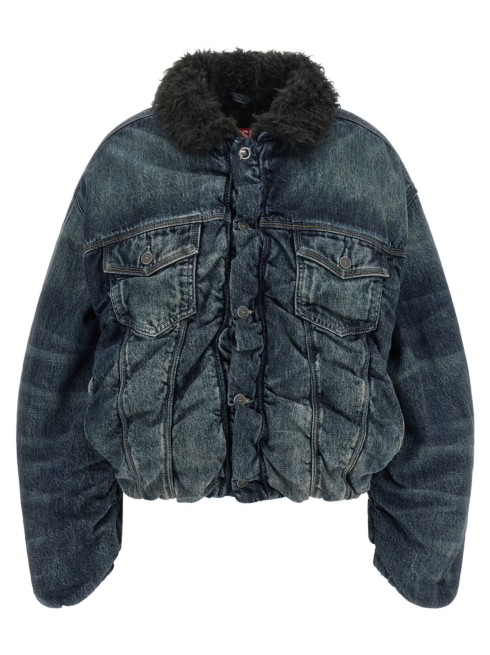 Diesel Blue Cotton Denim Jacket