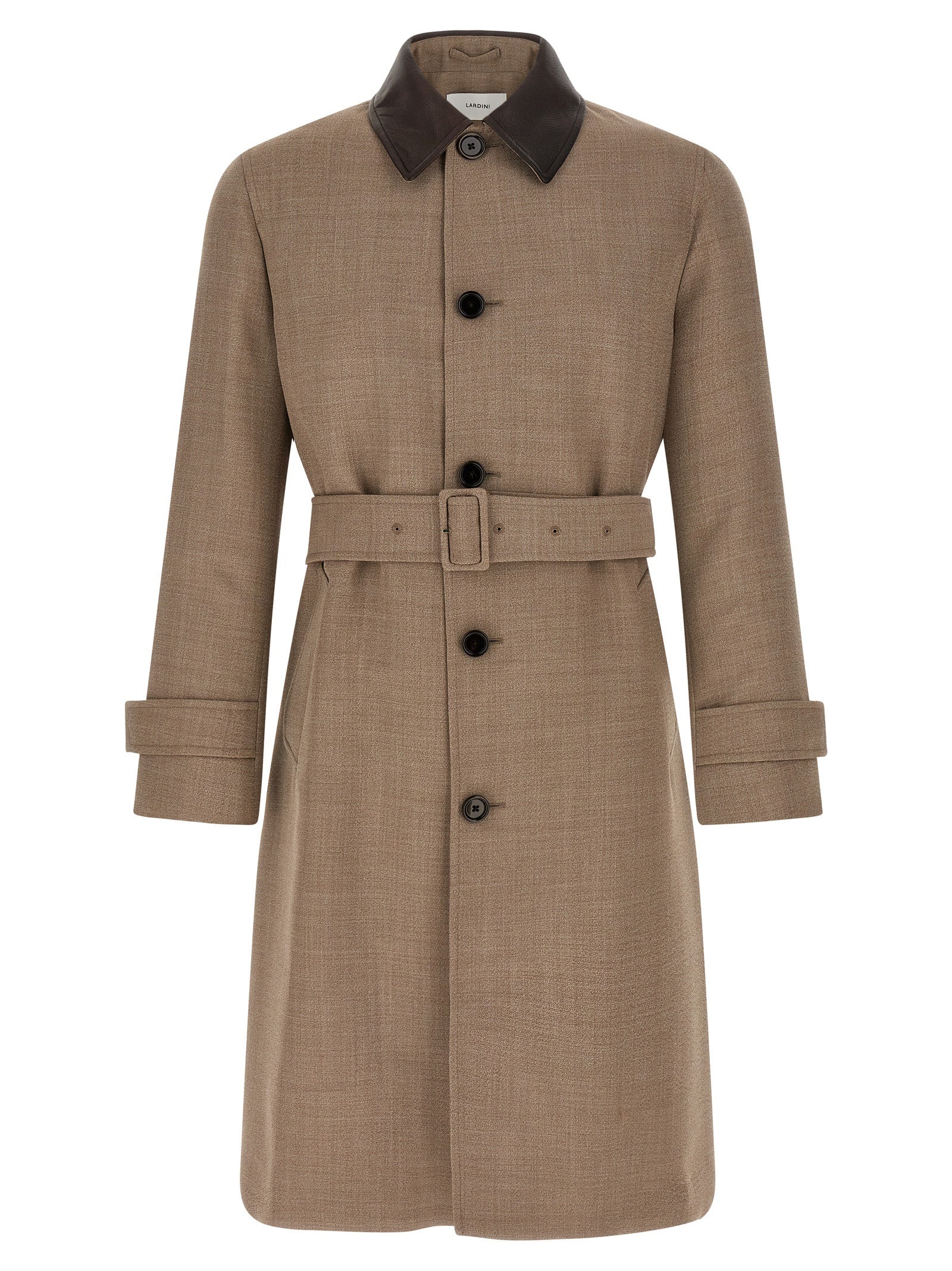 Lardini Beige Virgin Wool Coat