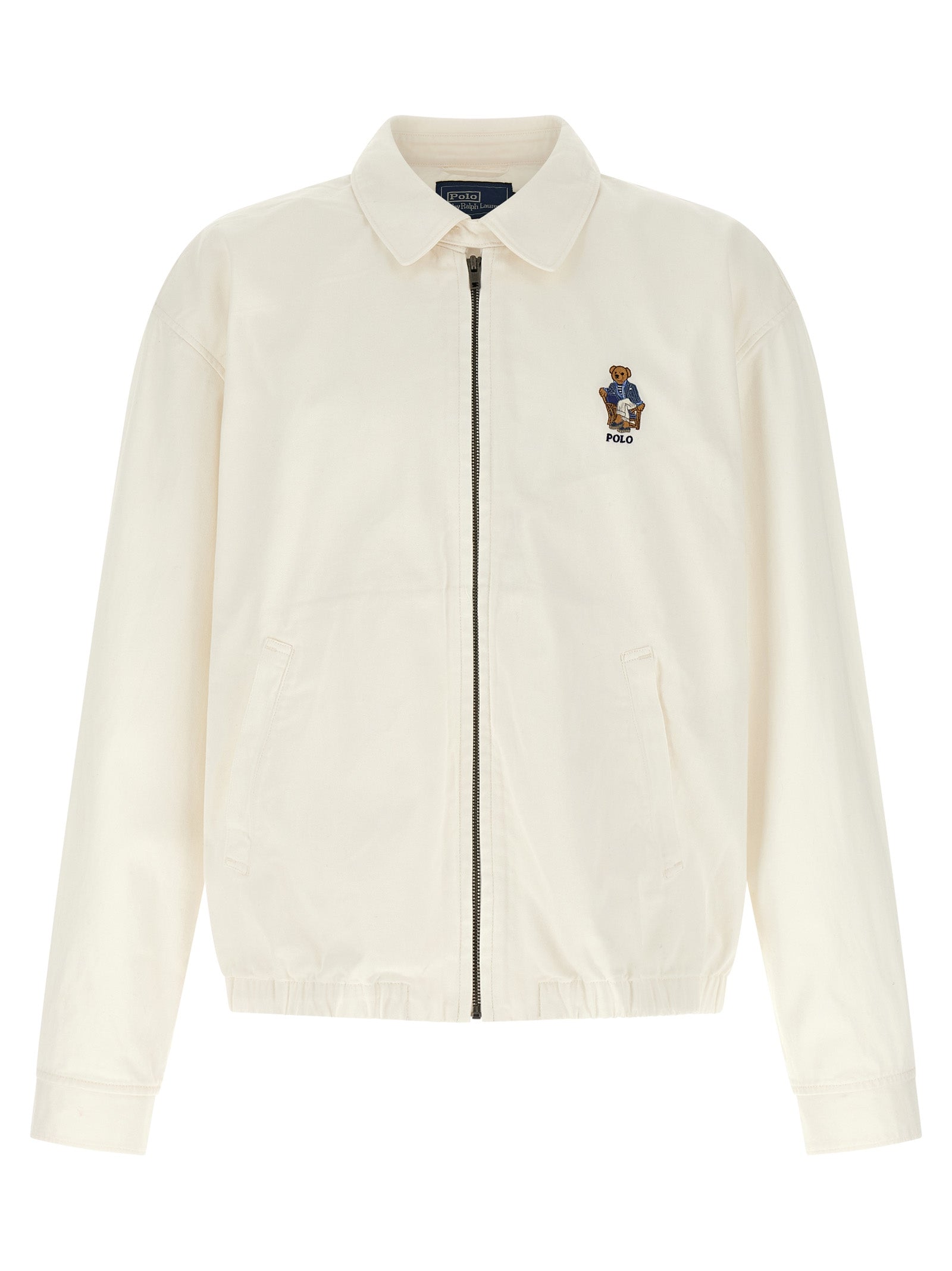 Polo Ralph Lauren White Cotton Full-Length Jacket