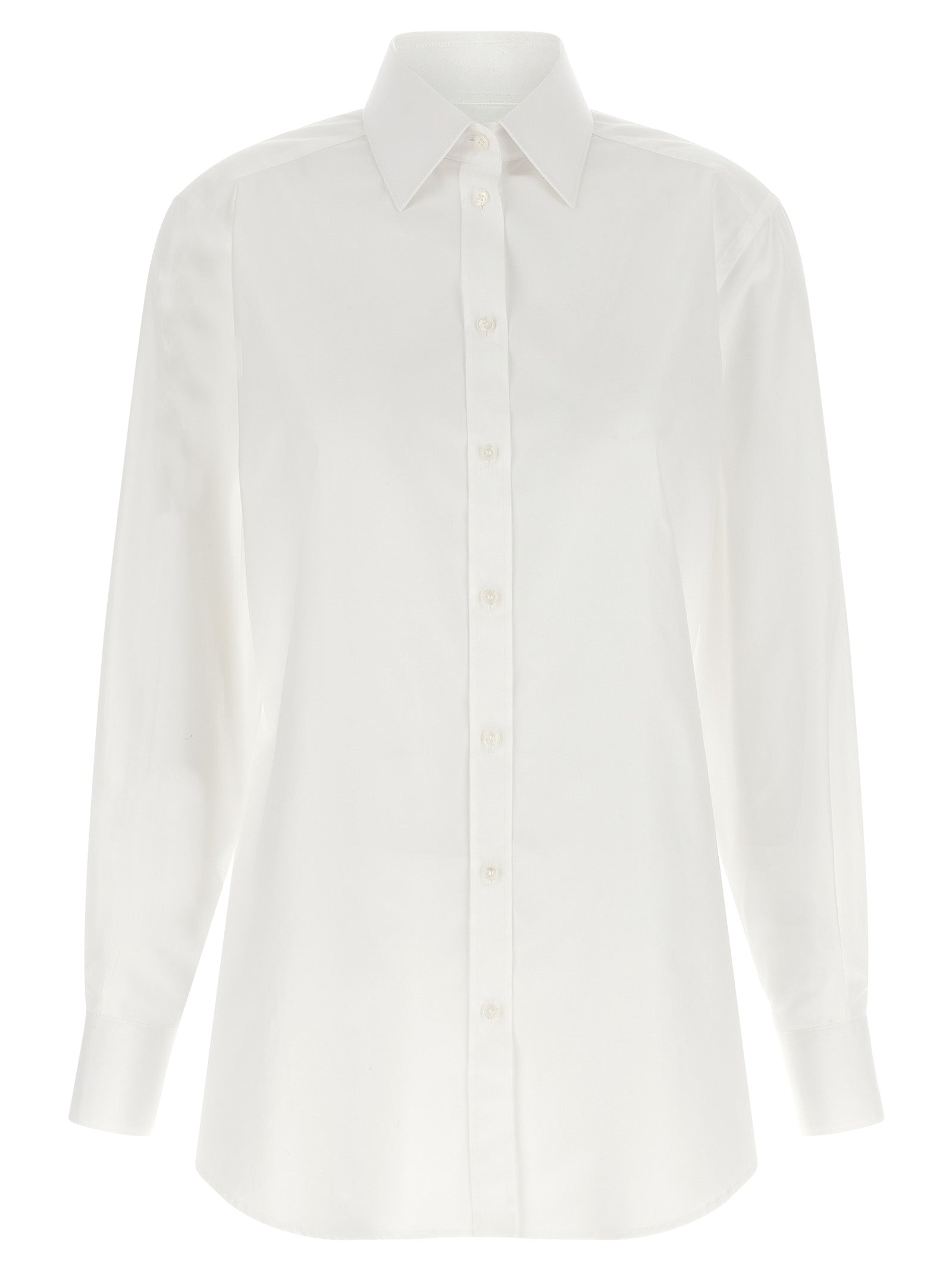Dolce & Gabbana White Cotton Blouse
