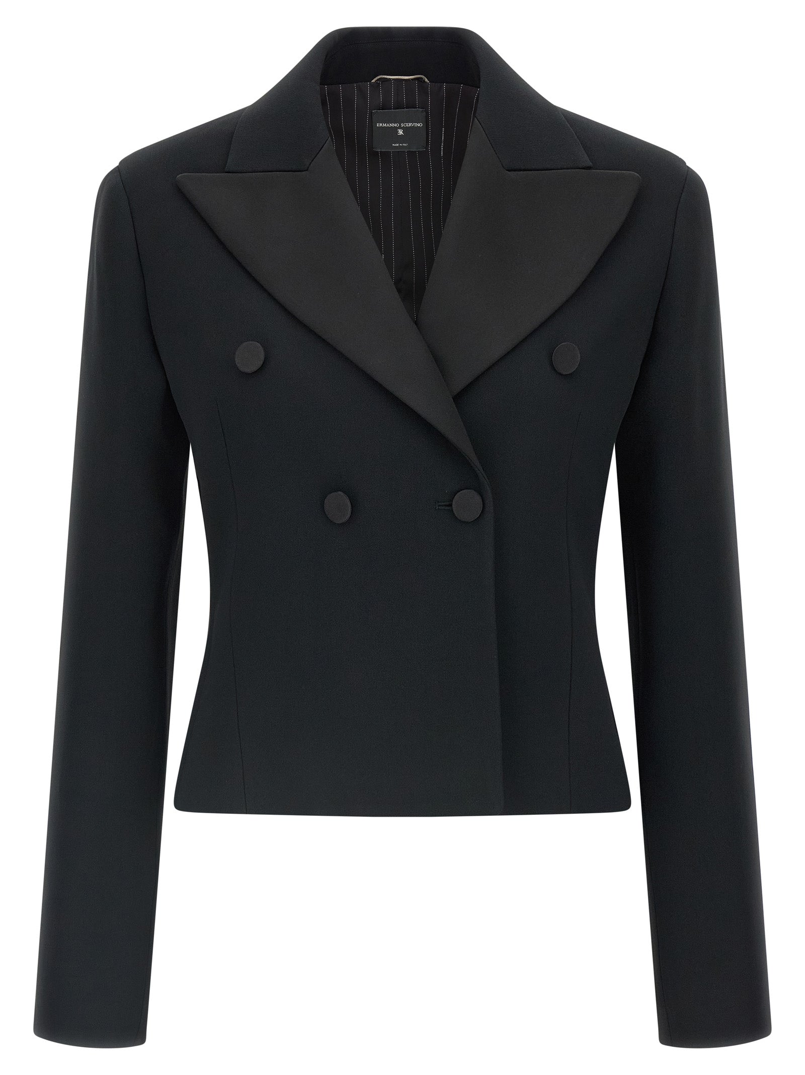 Ermanno Scervino Black Viscose Blazer