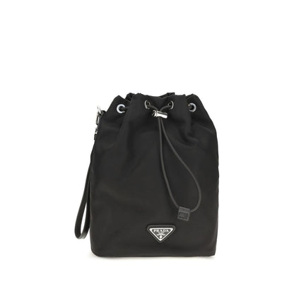 Prada Re-Nylon bucket-taske – sort