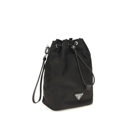 Prada Re-Nylon bucket-taske – sort