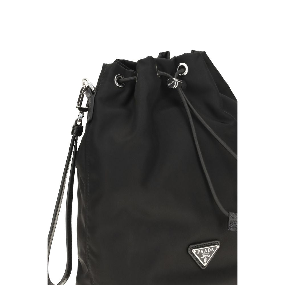 Prada Re-Nylon bucket-taske – sort
