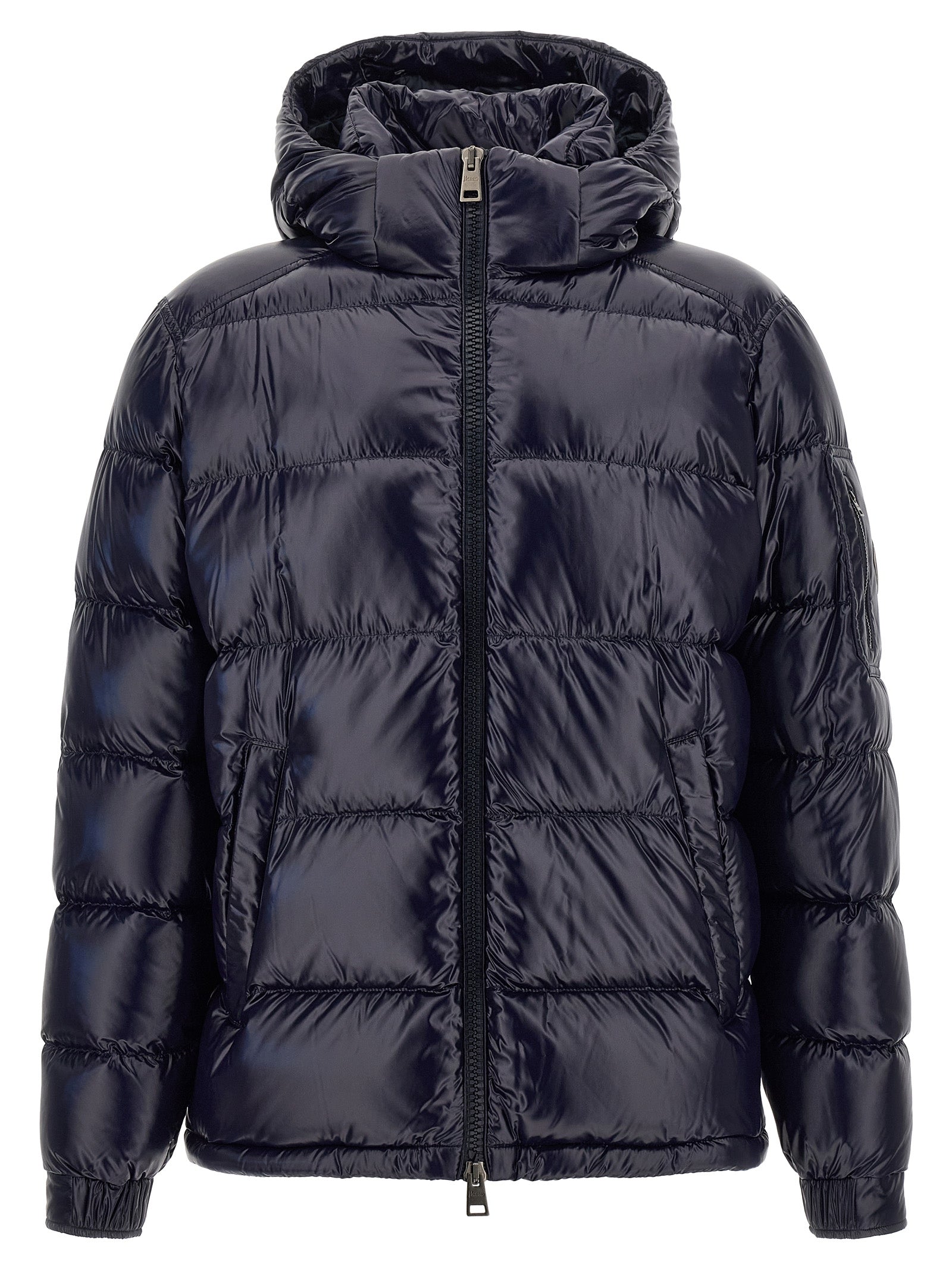 Herno Blue Polyamide Full-Length Jacket
