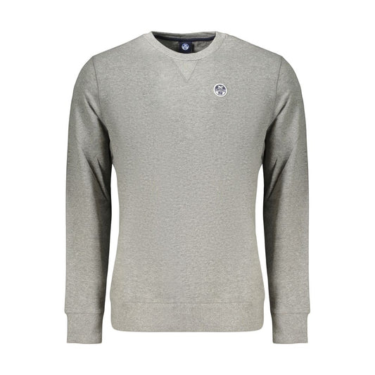 North Sails Gray Cotton Men's Sweatshirt