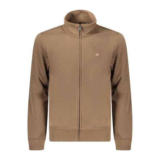 Napapijri Brown Cotton Men's Sweatshirt