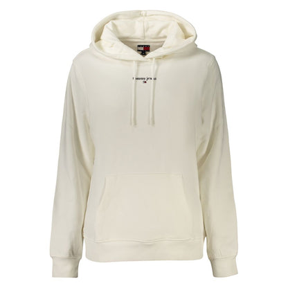 Hvid Tommy Hilfiger hættetrøje i bomuld til kvinder