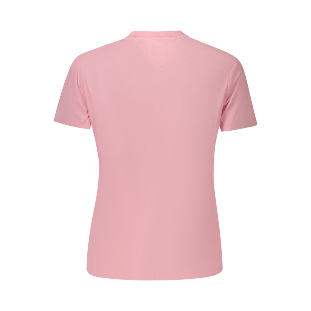 Tommy Hilfiger T-shirt i bomuldsblanding til kvinder – pink