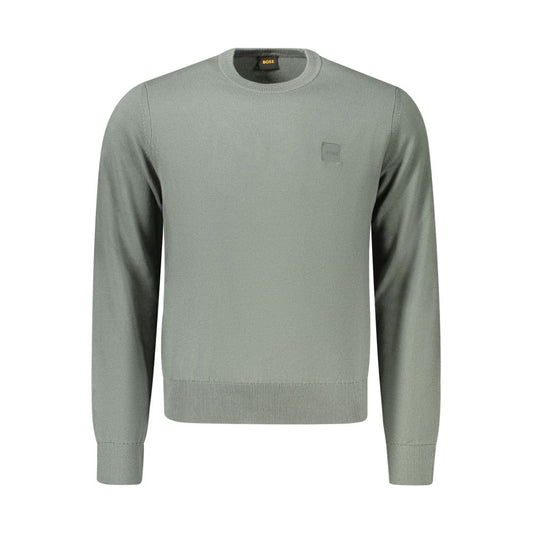 Hugo Boss sweatshirt i bomuld og cashmere – grøn