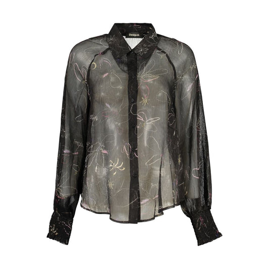 Desigual Black Polyester Blouse