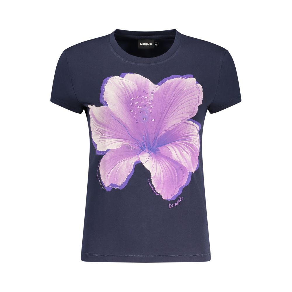 Desigual Yokohama T-shirt i bomuldsblanding – blå