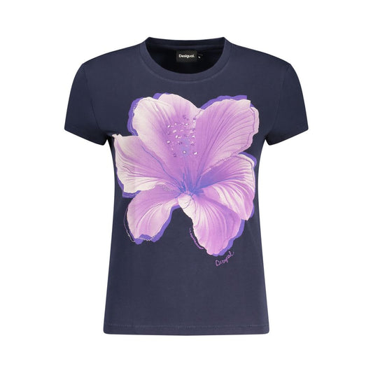 Desigual Yokohama T-shirt i bomuldsblanding – blå