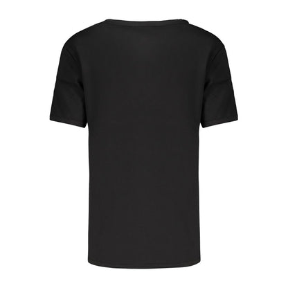 Desigual T-shirt med tulipanprint og broderi – sort