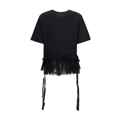 Sort Alexander McQueen T-shirt i bomuld