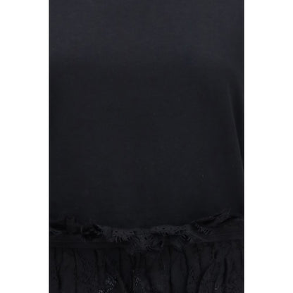 Sort Alexander McQueen T-shirt i bomuld