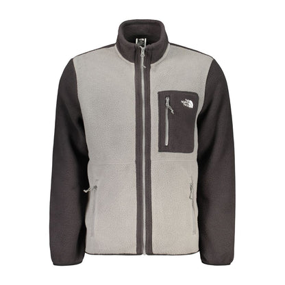 Grå The North Face fleece-sweatshirt i polyester