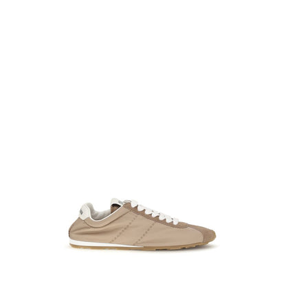 Miu Miu Plume sneakers i kalvelæder – beige