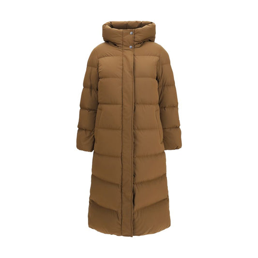 Brun Woolrich Madison quiltet dunjakke