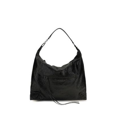 Balenciaga Le City Hobo Large skuldertaske – sort lammeskind