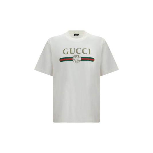 Hvid Gucci-T-shirt i bomuld
