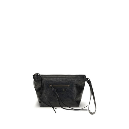 Balenciaga clutch i kalvelæder med vintageeffekt – sort