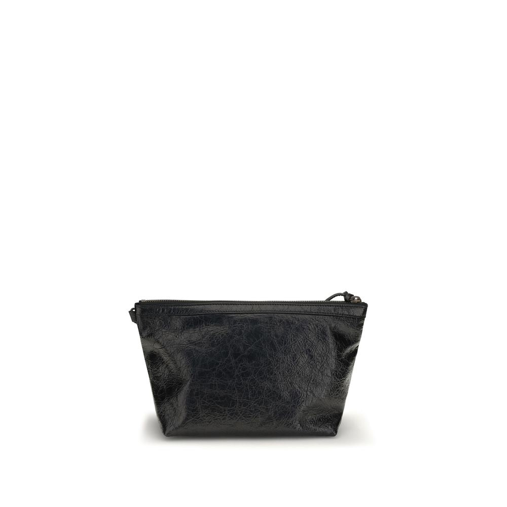 Balenciaga clutch i kalvelæder med vintageeffekt – sort