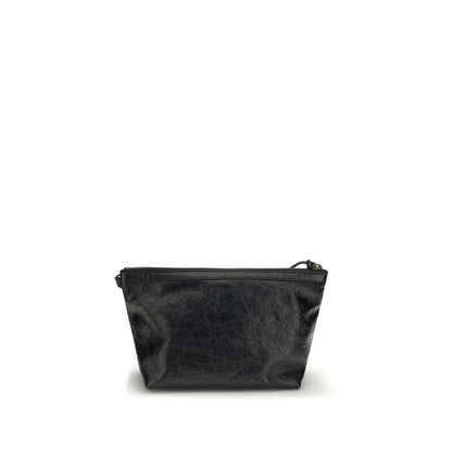 Balenciaga clutch i kalvelæder med vintageeffekt – sort