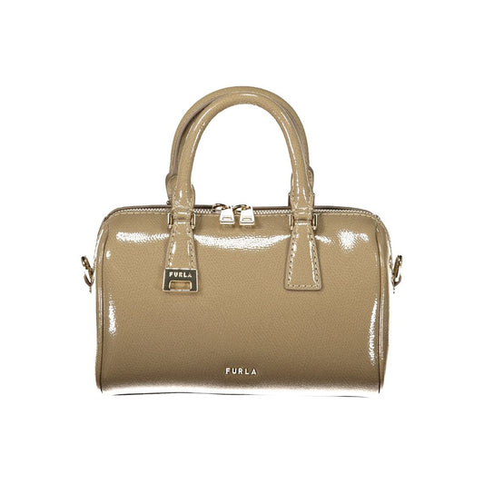 Furla Olivia Mini Boston-taske i læder – grøn