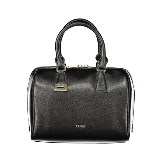 Furla Olivia M Boston-taske i læder – sort