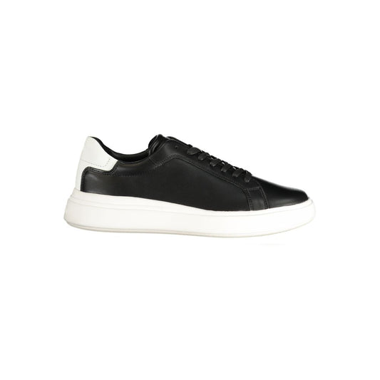 Calvin Klein sneakers i læderblanding til mænd – sort