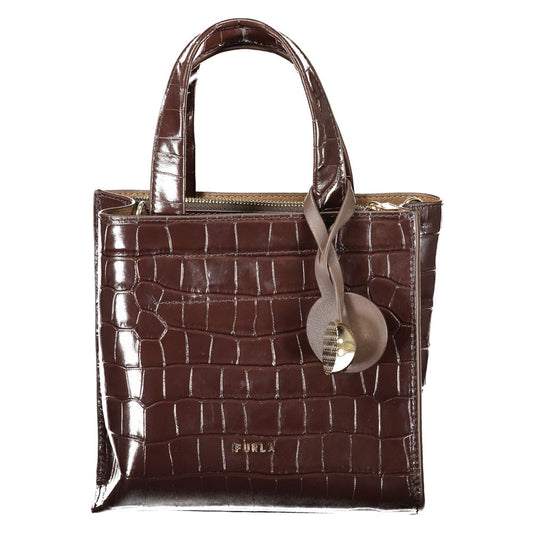 Furla Divide It Mini tote-taske i læder – brun