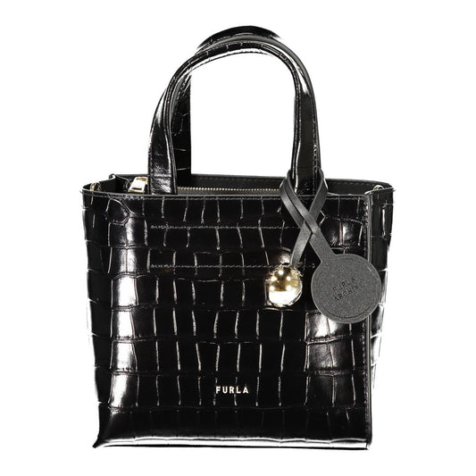 Furla Divide It Mini håndtaske – sort læder