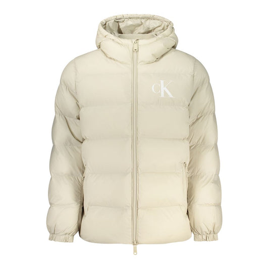 Calvin Klein shelljakke i genanvendt nylon – beige
