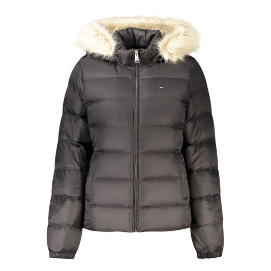 Tommy Hilfiger jakke med aftagelig hætte – sort