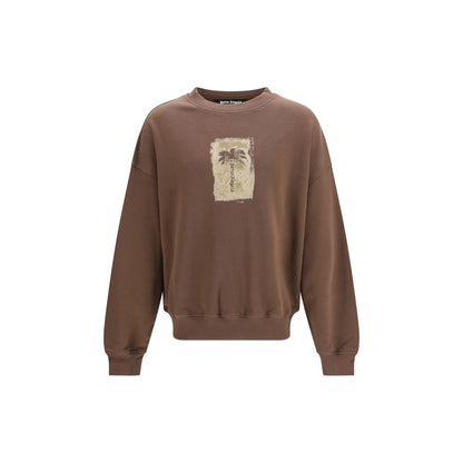 Palm Angels Palm Tree sweatshirt i bomuld – brun