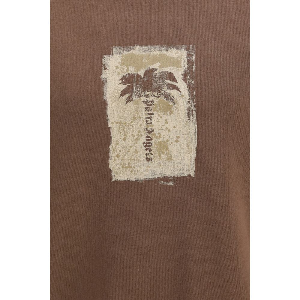 Palm Angels Palm Tree sweatshirt i bomuld – brun