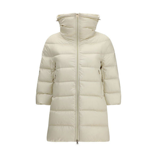 Herno Cleofe dunjakke med trekvartærmer – beige