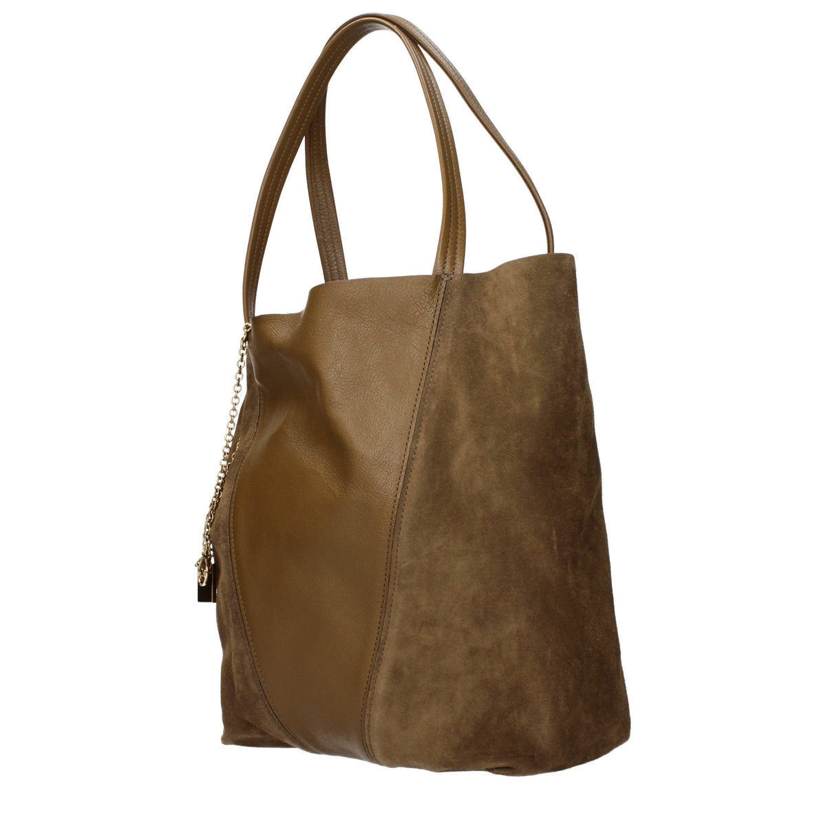 Chloé skuldertaske i ruskind – brun (CH25WS811Q7620V)