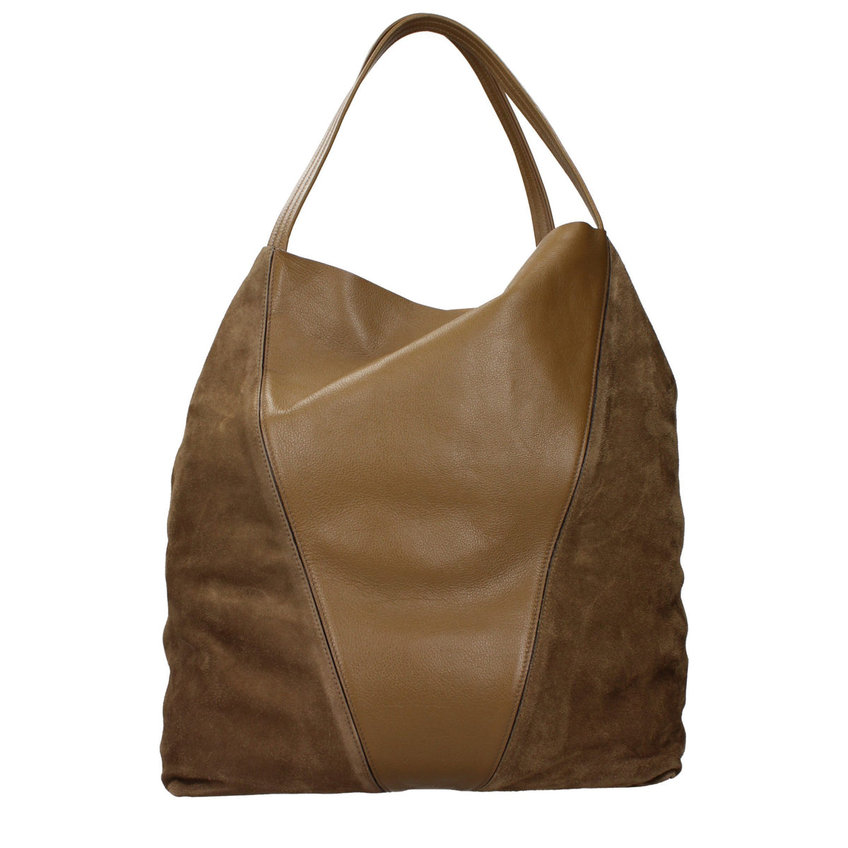 Chloé skuldertaske i ruskind – brun (CH26SS810Q7620V)