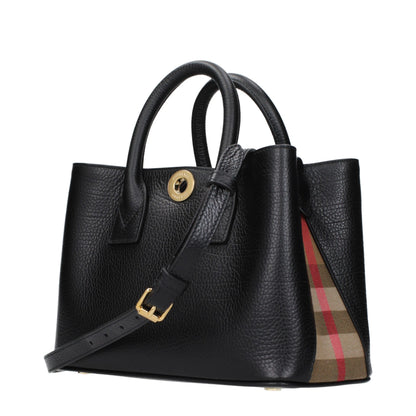 Burberry håndtaske i læder – sort (8111968)