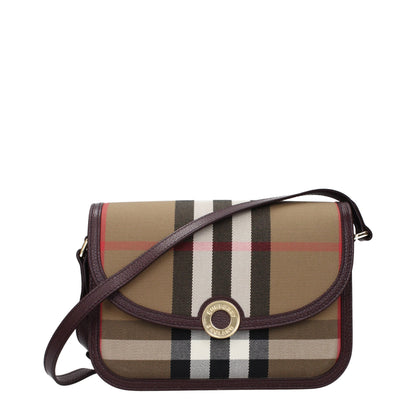Burberry crossbody-taske i brunt tekstil – 8128881