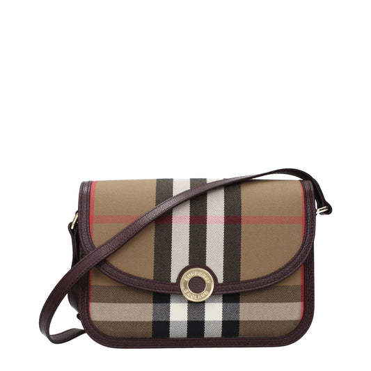 Burberry crossbody-taske i brunt tekstil – 8128881