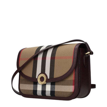Burberry crossbody-taske i brunt tekstil – 8128881