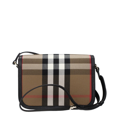 Burberry crossbody-taske i brunt tekstil – 8128883