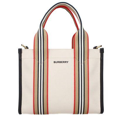 Burberry håndtaske i tekstil – beige (812149MINI3)