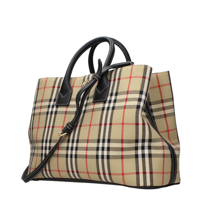 Burberry håndtaske i tekstil – beige (8128935)