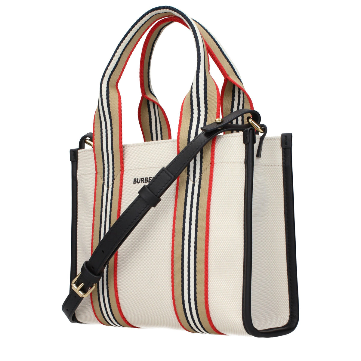 Burberry håndtaske i tekstil – beige (812149MINI3)