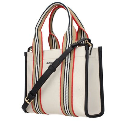 Burberry håndtaske i tekstil – beige (812149MINI3)