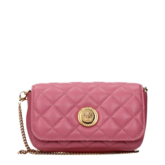 Versace Pink Leather Crossbody Bag